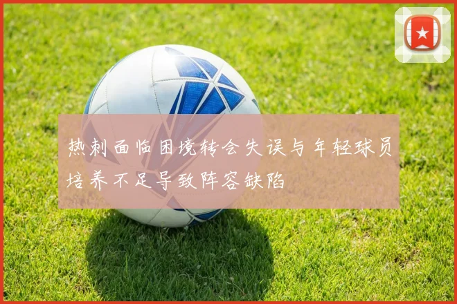 热刺面临困境转会失误与年轻球员培养不足导致阵容缺陷